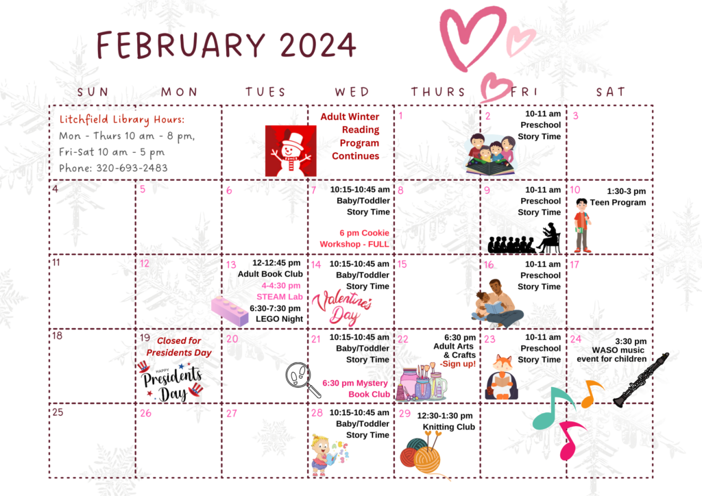 Litchfield Public Library Library Calendar